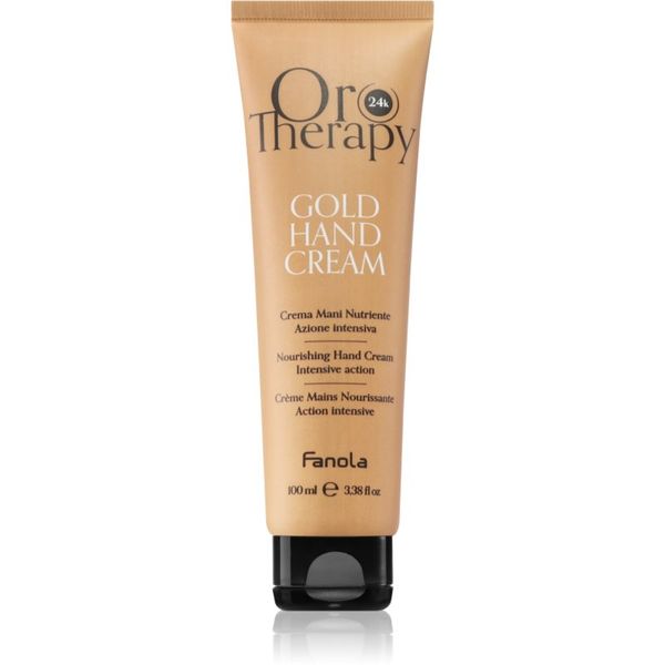 Fanola Fanola Oro Therapy Gold Hand Cream hidratantna i hranjiva krema s 24-karatnim zlatom 100 ml