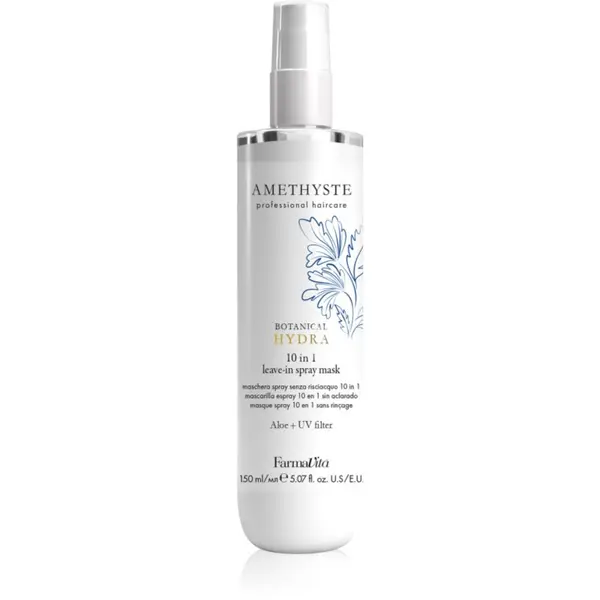 FarmaVita FarmaVita Amethyste Botanical Hydra intenzivna maska u spreju - bez ispiranja za toplinsko oblikovanje kose s UV filterom 150 ml