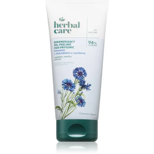 Farmona Farmona Herbal Care Cornflower Regenerating Shower Gel-Scrub gel za tuširanje s piling učinkom 200 ml