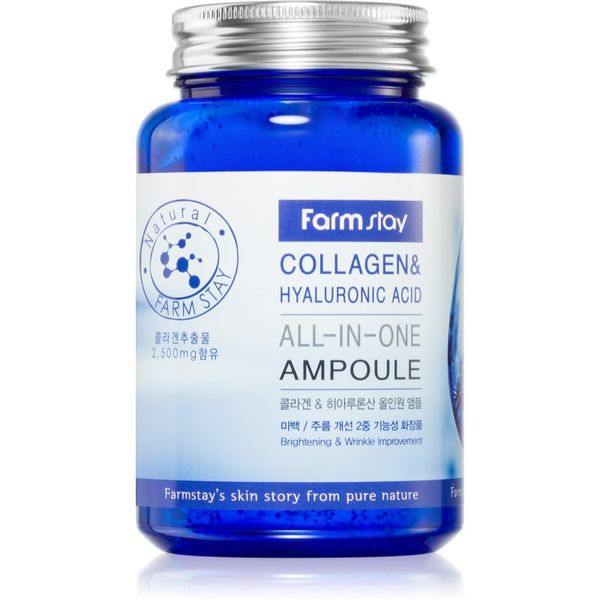 Farmstay Farmstay Collagen & Hyaluronic Acid All-In-One Ampoule serum za vitalizaciju lica 250 ml