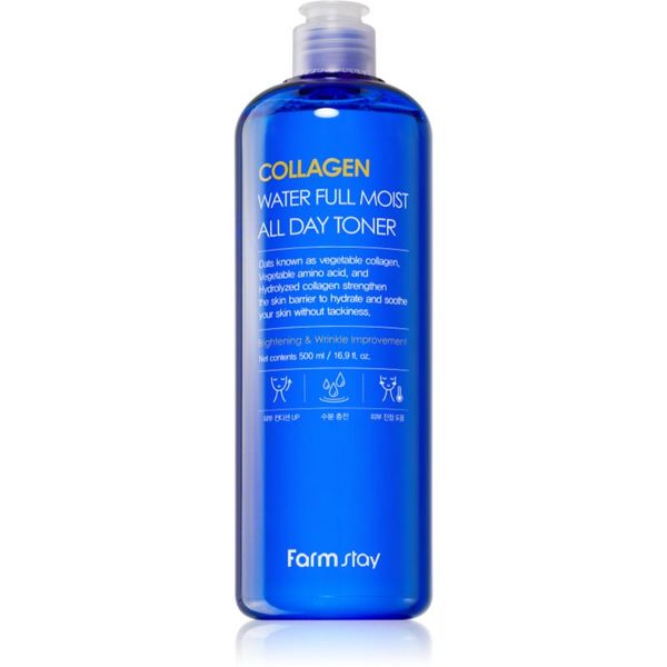 Farmstay Farmstay Collagen Water Full Moist tonik za lice 500 ml
