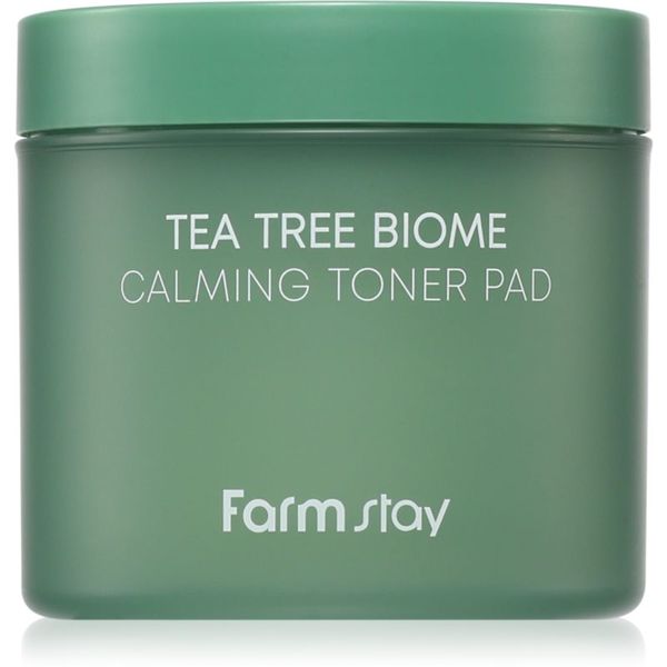 Farmstay Farmstay Tea Tree Biome blazinice natopljene tonerom za smirenje kože lica 140 ml