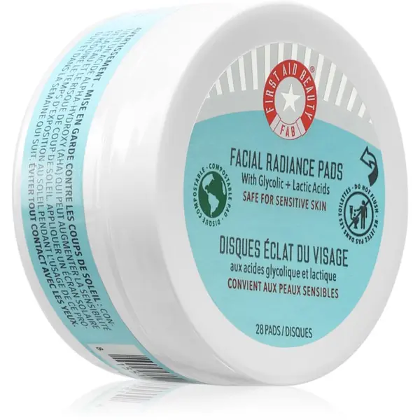 First Aid Beauty First Aid Beauty Facial Radiance Pads eksfolijacijske blazinice za sjaj i zaglađivanje kože lica 28 kom