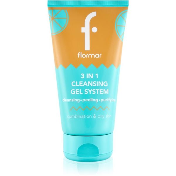 flormar flormar Combination & Oily Skin 3in1 Cleansing Gel gel za čišćenje 3 u 1 za mješovitu i masnu kožu 150 ml