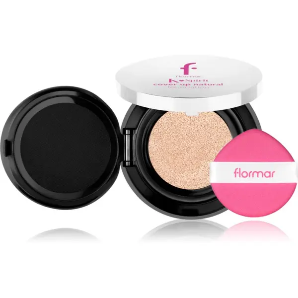 flormar flormar K-Spirit Cover Up Natural Cushion Foundation dugotrajni kompaktni puder nijansa 001 - Fair 80 g