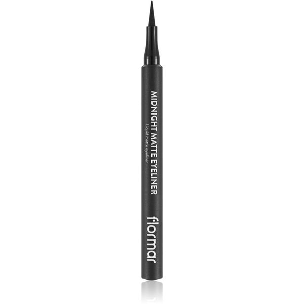 flormar flormar Midnight Matte Eyeliner tuš za oči u flomasteru s mat efektom nijansa 01 Black 1,2 ml