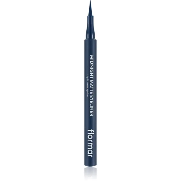 flormar flormar Midnight Matte Eyeliner tuš za oči u flomasteru s mat efektom nijansa 03 Dark Blue 1 ml