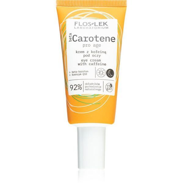 FlosLek Laboratorium FlosLek Laboratorium Beta Carotene krema protiv podočnjaka i bora s kofeinom 30 ml