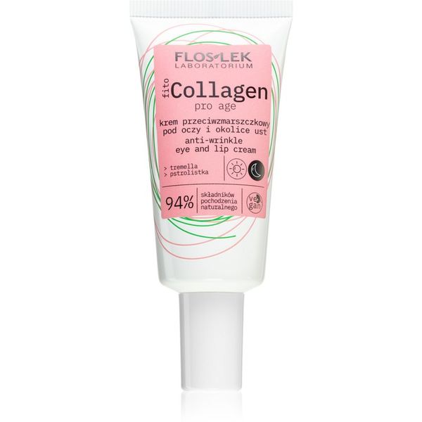 FlosLek Laboratorium FlosLek Laboratorium Fito Collagen dnevna i noćna krema protiv bora za konture očiju i usana 30 ml