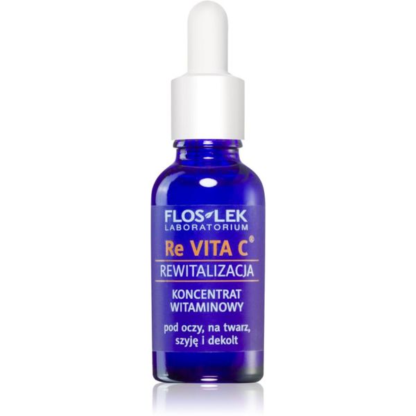 FlosLek Laboratorium FlosLek Laboratorium Re Vita C 40+ vitaminski koncentrat za područje oko očiju, vrat i dekolte 30 ml