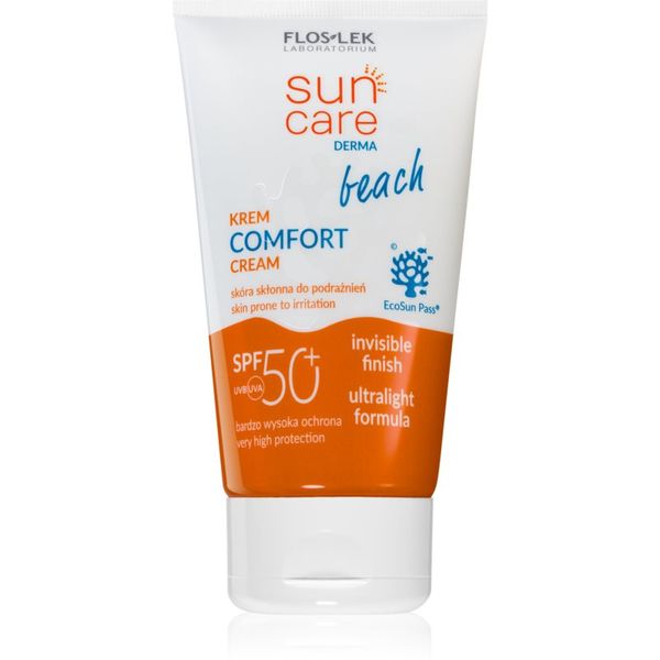 FlosLek Laboratorium FlosLek Laboratorium Sun Care Derma Beach blaga hranjiva krema za lice SPF 50+ 50 ml