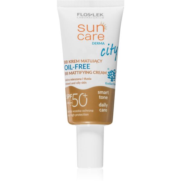 FlosLek Laboratorium FlosLek Laboratorium Sun Care Derma City BB matirajuća BB krema bez ulja SPF 50+ 30 ml