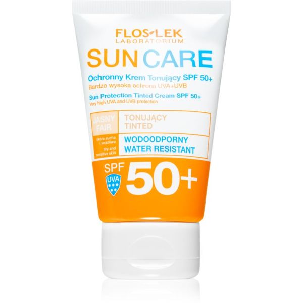 FlosLek Laboratorium FlosLek Laboratorium Sun Care Derma krema za toniranje za suho i osjetljivo lice SPF 50+ 50 ml