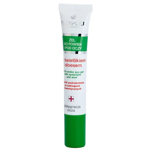 FlosLek Pharma FlosLek Pharma Eye Care gel za područje oko očiju s očanicom i aloe verom 15 ml