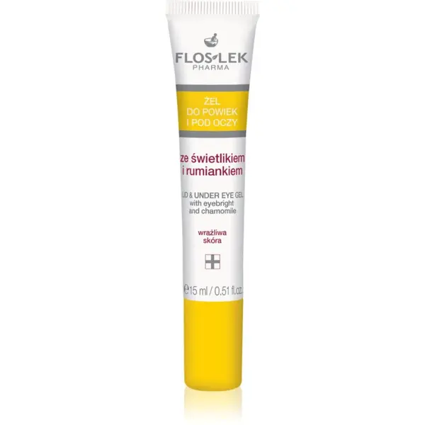 FlosLek Pharma FlosLek Pharma Eye Care gel za područje oko očiju s očanicom i kamilicom 15 ml