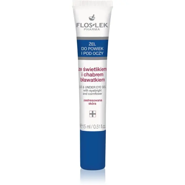 FlosLek Pharma FlosLek Pharma Eye Care gel za područje oko očiju s očanicom i različkom 15 ml