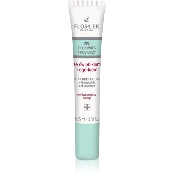 FlosLek Pharma FlosLek Pharma Eye Care posvjetljujući gel za područje oko očiju protiv tamnih krugova 15 ml