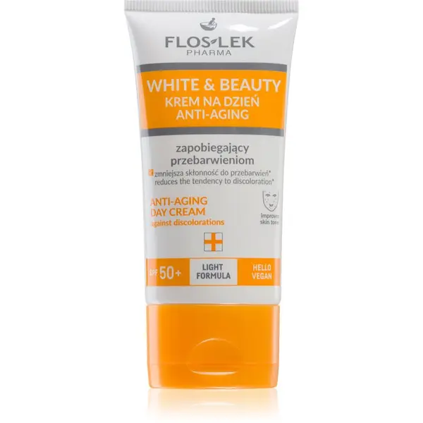 FlosLek Pharma FlosLek Pharma White & Beauty dnevna krema protiv pigmentnih mrlja SPF 50+ 30 ml