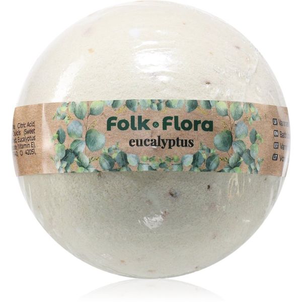 Folk & Flora Folk & Flora Eucalyptus bomba za kupanje s umirujućim djelovanjem 130 g