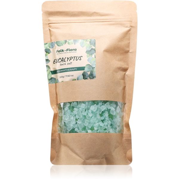 Folk & Flora Folk & Flora Eucalyptus opuštajuća sol za kupku 500 g