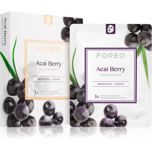 FOREO FOREO Farm to Face Sheet Mask Acai Berry Antioksidantna sheet maska 3x20 ml