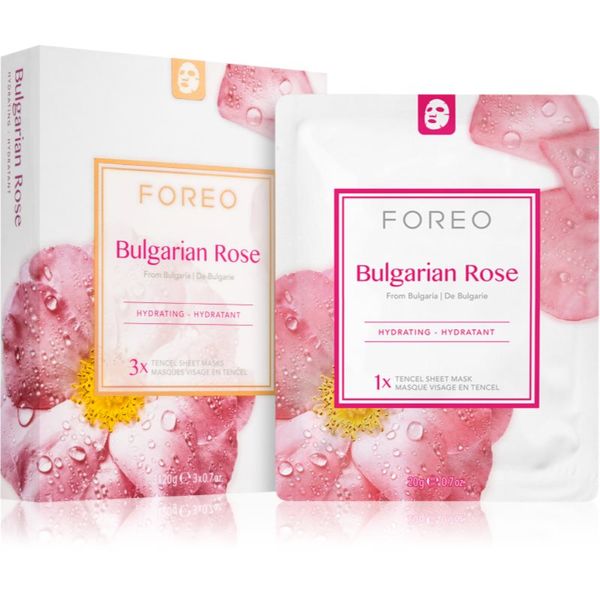 FOREO FOREO Farm to Face Sheet Mask Bulgarian Rose hidratantna sheet maska 3x20 ml