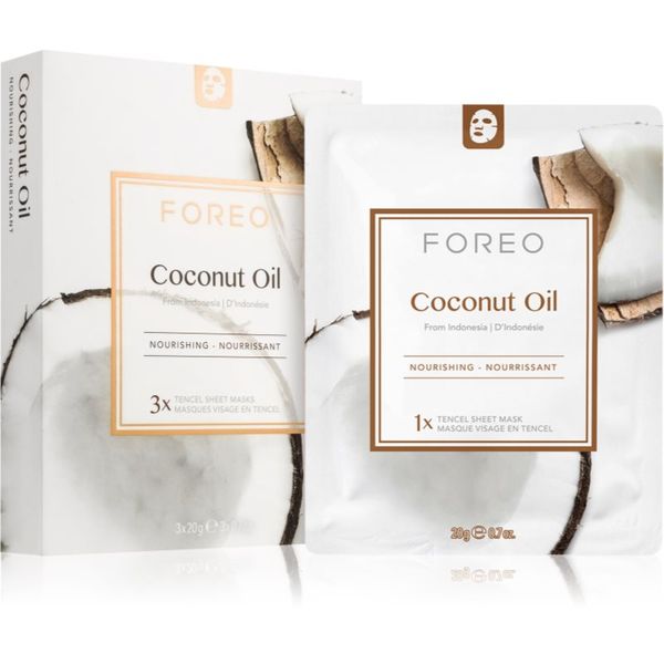FOREO FOREO Farm to Face Sheet Mask Coconut Oil hranjiva sheet maska 3x20 ml