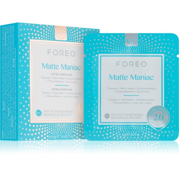 FOREO FOREO UFO™ Matte Maniac maska za čišćenje lica 6 kom