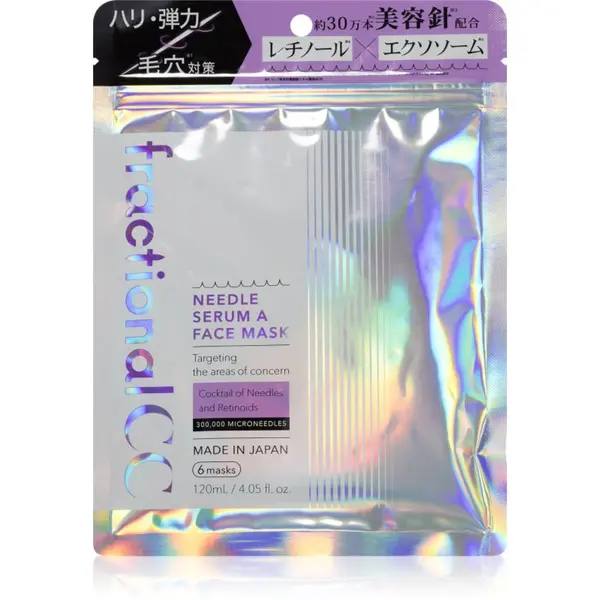 fractional CC fractional CC Needle Serum A Face Mask učvršćujuća maska za lice s retinolom 6 kom
