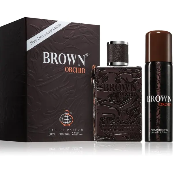 Fragrance World Fragrance World Brown Orchid poklon set za muškarce 1 kom