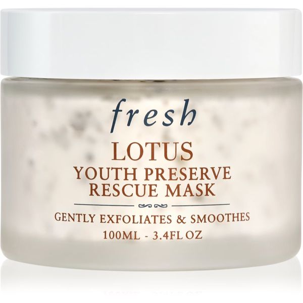 fresh fresh Lotus Youth Preserve Rescue Mask eksfolijacijska maska protiv starenja 100 ml