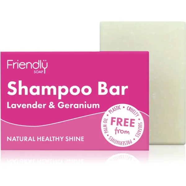 Friendly Soap Friendly Soap Natural Shampoo Bar Lavender & Geranium prirodni sapun za kosu 95 g