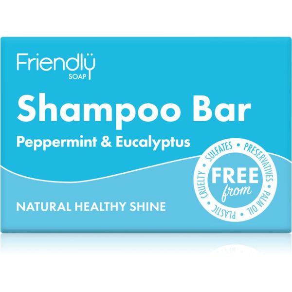 Friendly Soap Friendly Soap Natural Shampoo Bar Peppermint & Eucalyptus prirodni sapun za kosu 95 g