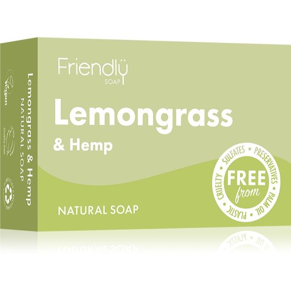 Friendly Soap Friendly Soap Natural Soap Lemongrass & Hemp prirodni sapun 95 g
