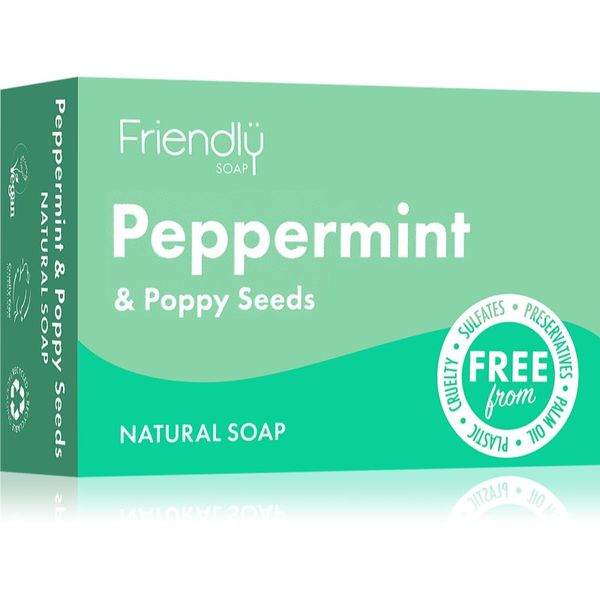 Friendly Soap Friendly Soap Natural Soap Peppermint & Poppy Seeds prirodni sapun 95 g