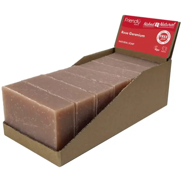 Friendly Soap Friendly Soap Natural Soap Rose Geranium prirodni sapun 7x95 g