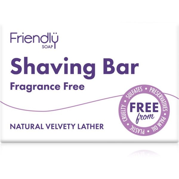 Friendly Soap Friendly Soap Shaving Bar Fragrance Free prirodni sapun za brijanje bez mirisa 95 g