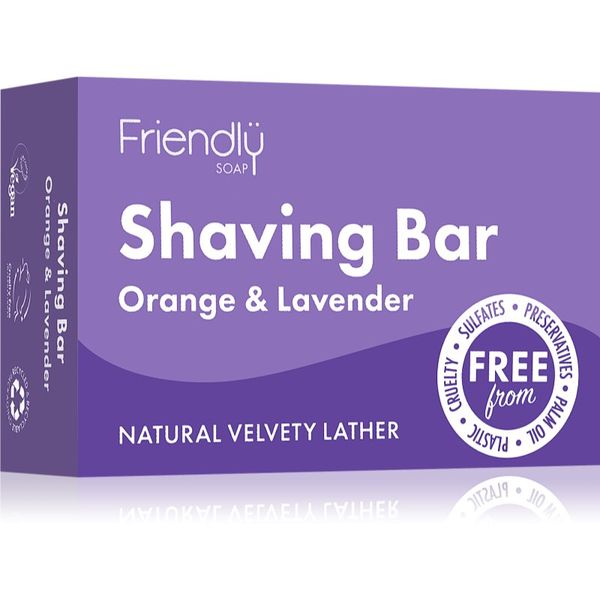 Friendly Soap Friendly Soap Shaving Bar Orange & Lavender prirodni sapun za brijanje 95 g
