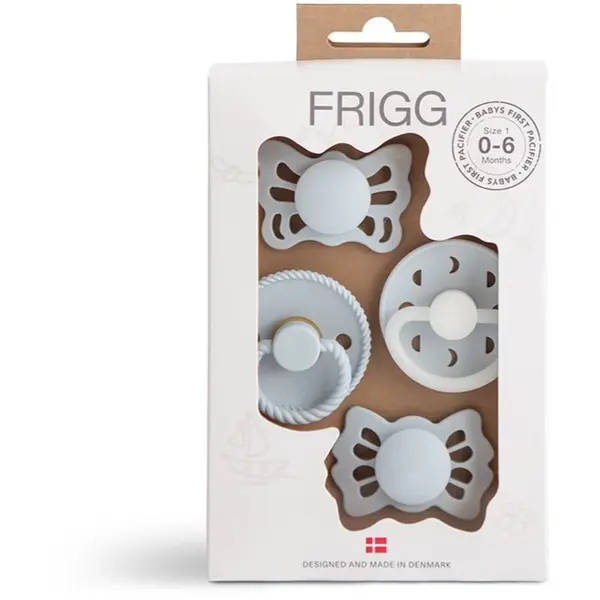 FRIGG FRIGG Baby's First Pacifier​ Moonlight Sailing duda Powder Blue