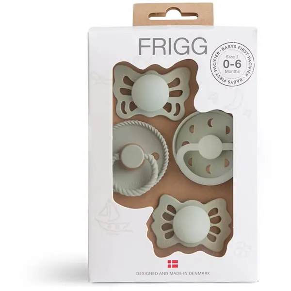 FRIGG FRIGG Baby's First Pacifier​ Moonlight Sailing duda Sage