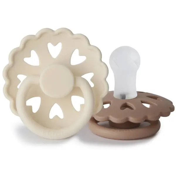 FRIGG FRIGG Fairytale Round Silicone 2-Pack Size 1 duda The Ugly Duckling/The Emperors New Clothes 2 kom