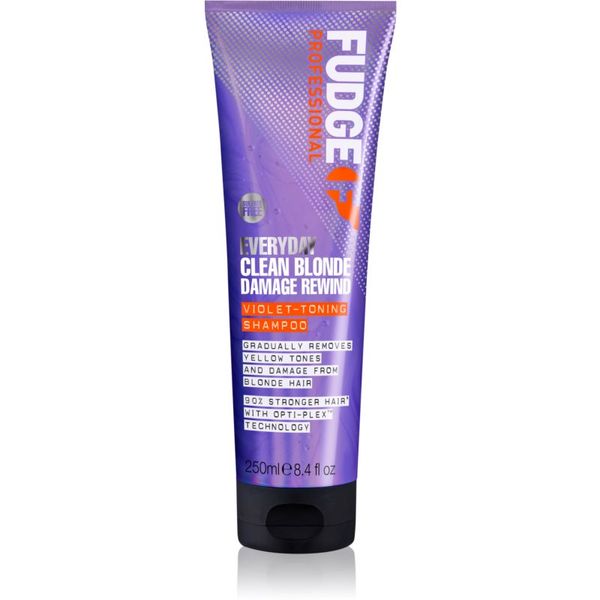 Fudge Fudge Everyday Clean Blonde Damage Rewind Shampoo nježni šampon za svakodnevnu uporabu za plavu i kosu s pramenovima 250 ml