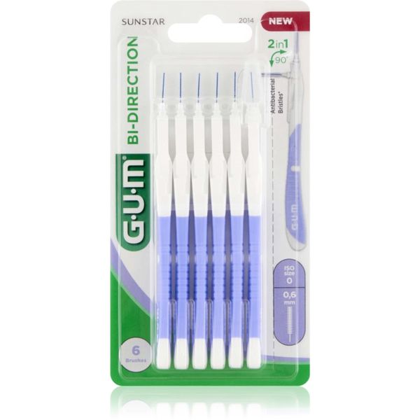 G.U.M G.U.M Bi Direction Interdental Brush međuzubne četkice 0,6 mm 6 kom