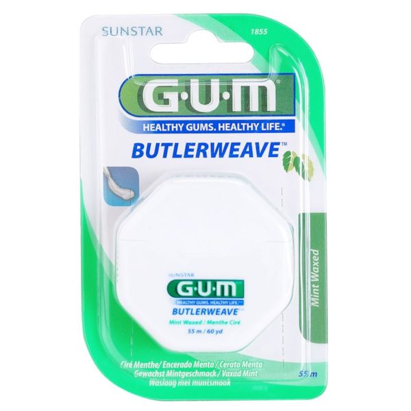 G.U.M G.U.M Butlerweave konac za zube s voskom s okusom metvice 55 m