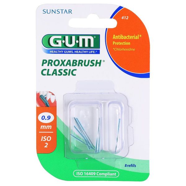 G.U.M G.U.M Proxabrush Classic zamjenske međuzubne četkice u blisteru 8 kom 0,9 mm (Interdental Brush) 8 kom