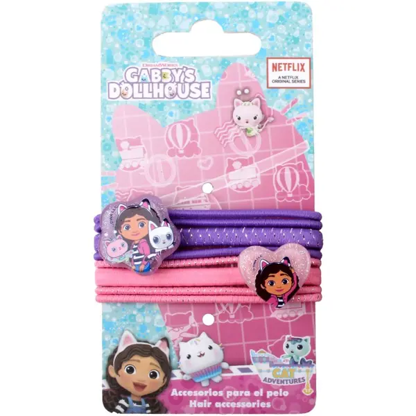 Gabby's Dollhouse Gabby's Dollhouse Hair Accessories gumice za kosu 8 kom