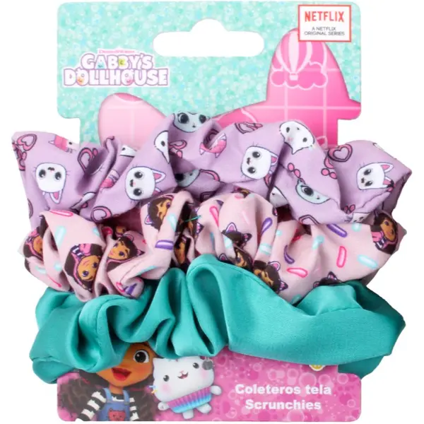 Gabby's Dollhouse Gabby's Dollhouse Hair Accessories Scrunchies gumice za kosu 3 kom