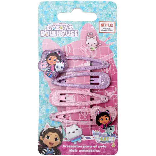 Gabby's Dollhouse Gabby's Dollhouse Hair Accessories ukosnice za kosu za djecu 4 kom