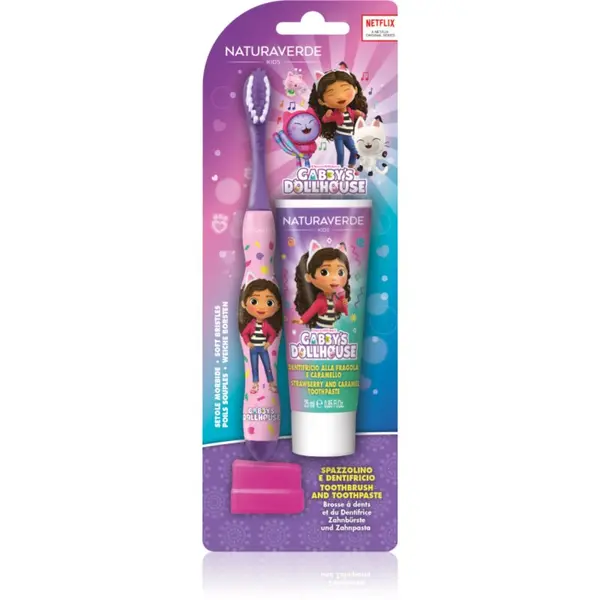 Gabby's Dollhouse Gabby's Dollhouse Naturaverde Kids Dental Set set za zube