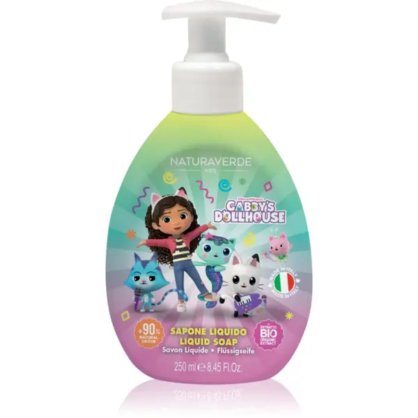 Gabby's Dollhouse Gabby's Dollhouse Naturaverde Kids tekući sapun za djecu 250 ml